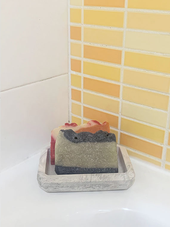 Jabonera resina marmoleada